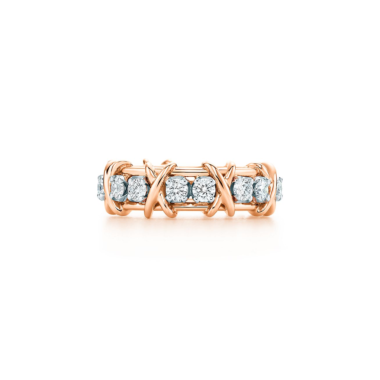 Anillo Dorado Zirconia Blanca