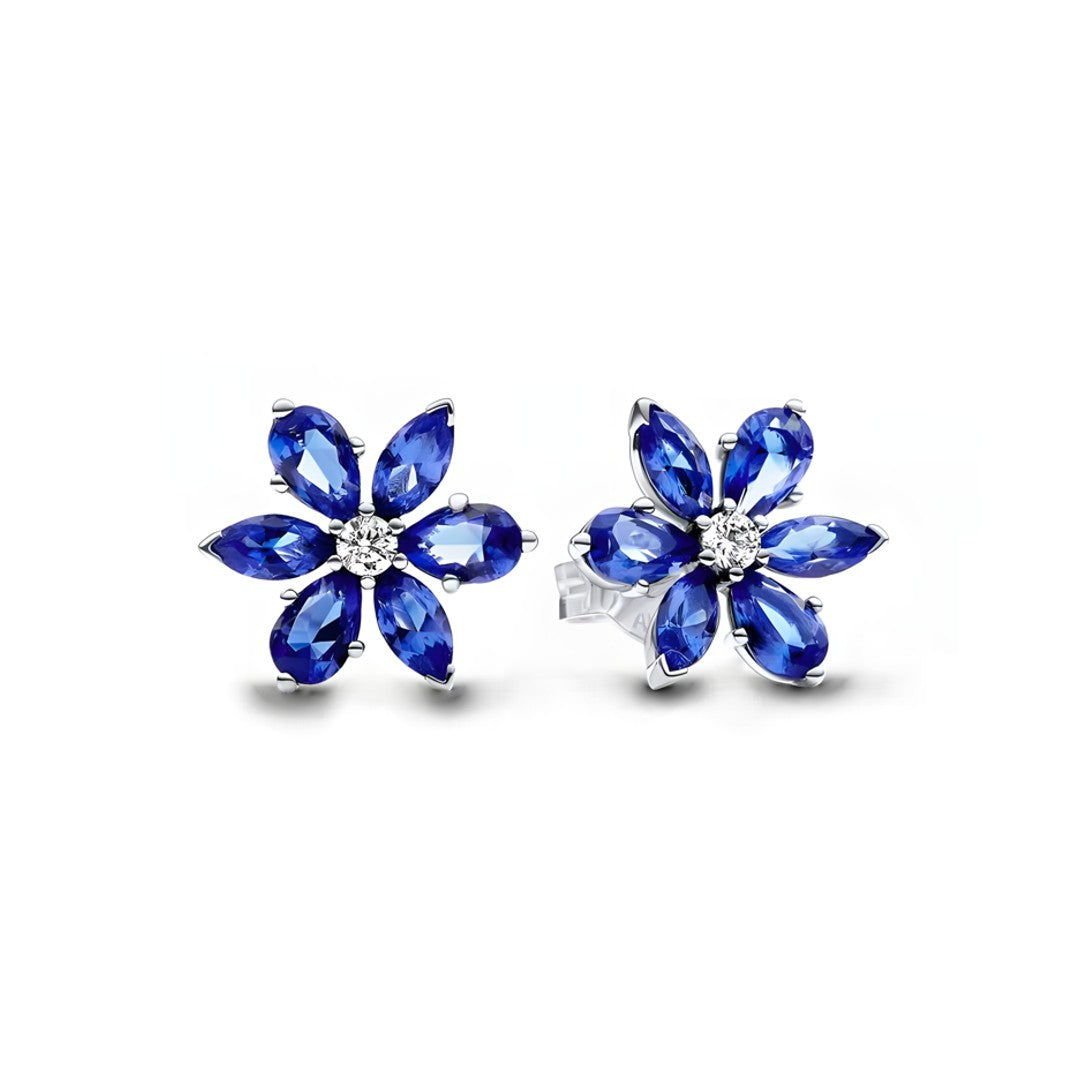 Pendientes Flor Azul