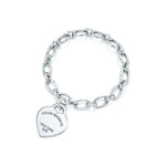 Pulsera Corazón Eslabon Grande
