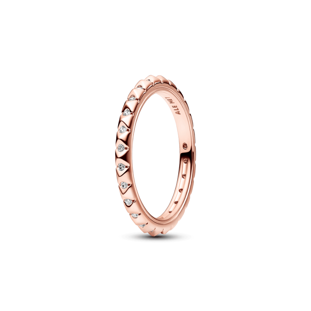 Anillo Pirámide Clásico Rosado