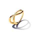 Anillo Infinito Orgánico Dorado
