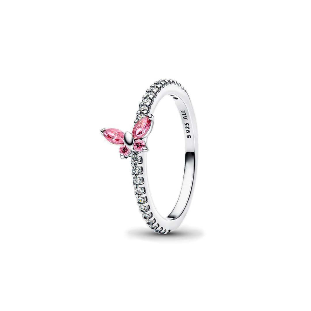 Anillo Mariposa Rosa