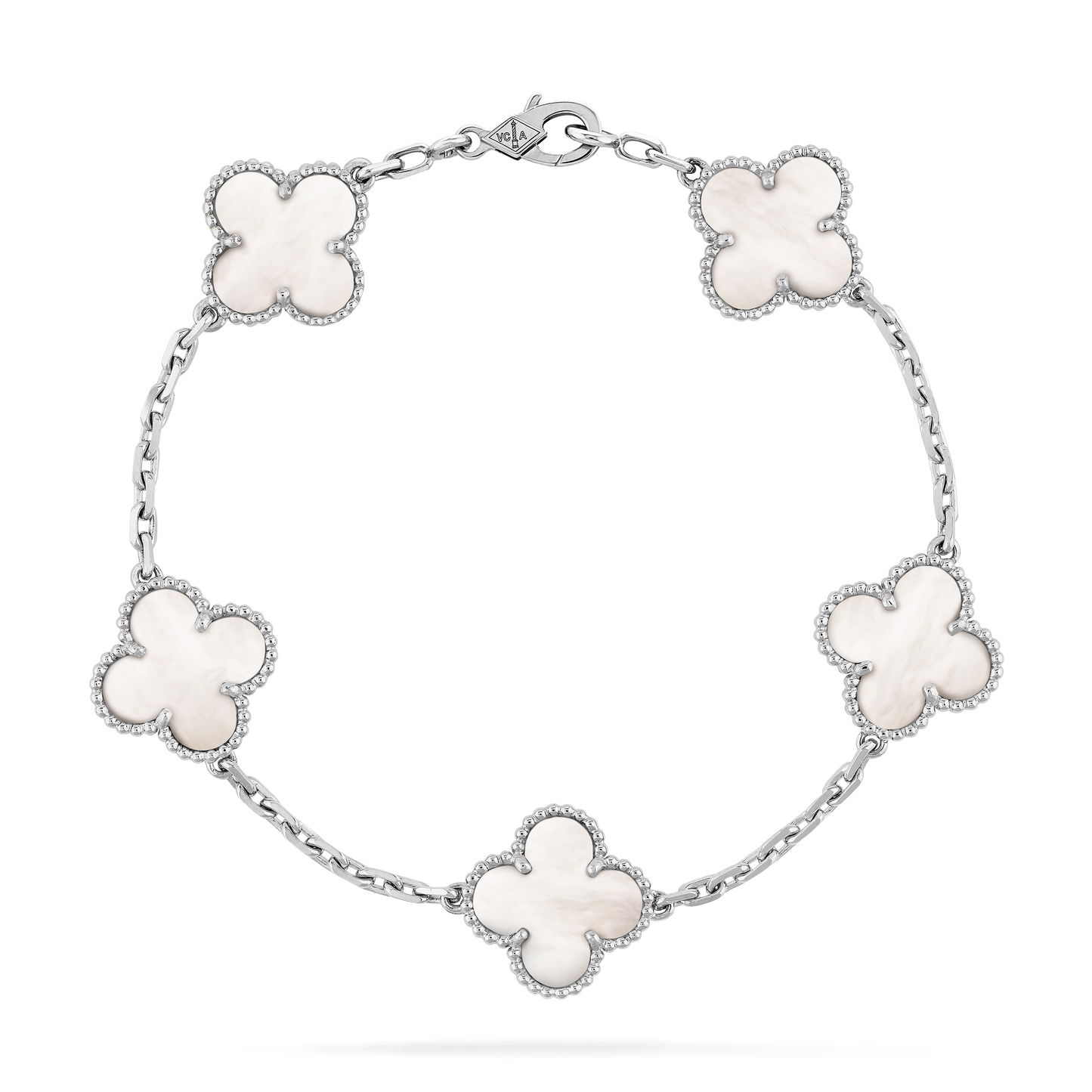Pulsera Trébol Blanco