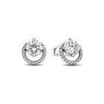 Pendientes Botón Brillante