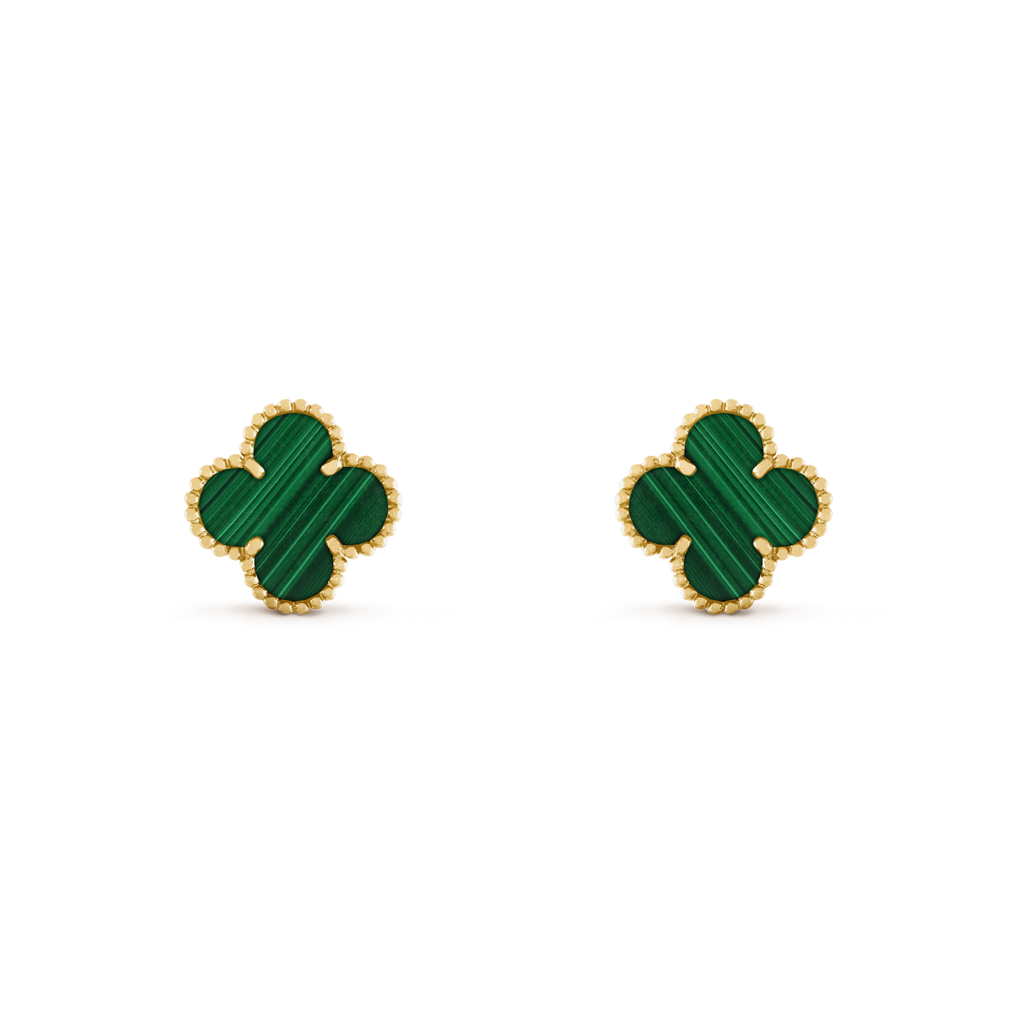 Pendientes Trébol Dorado y Verde