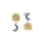 Pendientes Sol y Luna Colgante