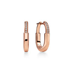 Pendientes Locks Rosados y Zirconias