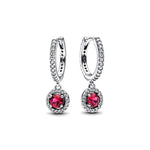 Pendientes Aro Rojo Brillante