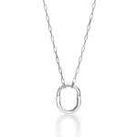 Collar Lock Grande Plateado