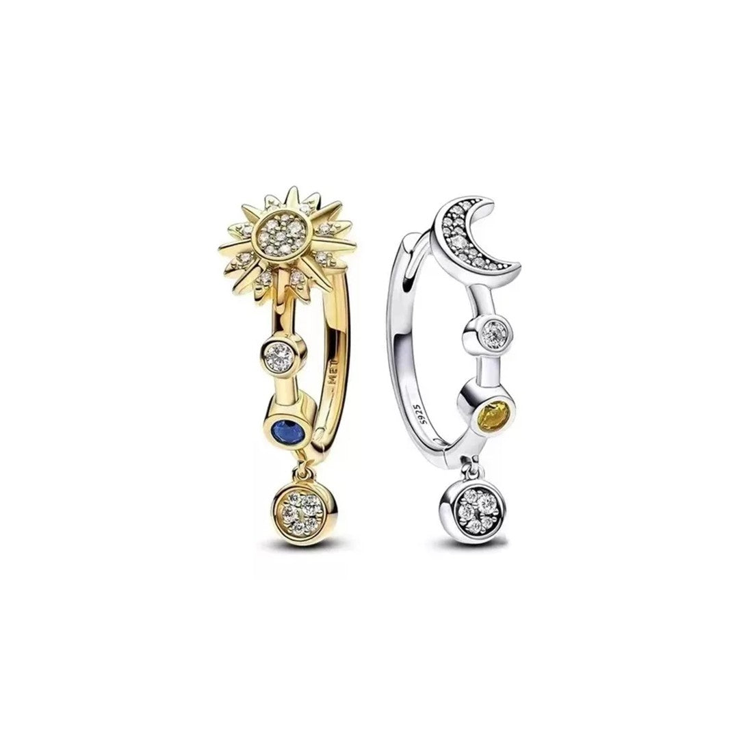 Pendientes Aro Sol y Luna