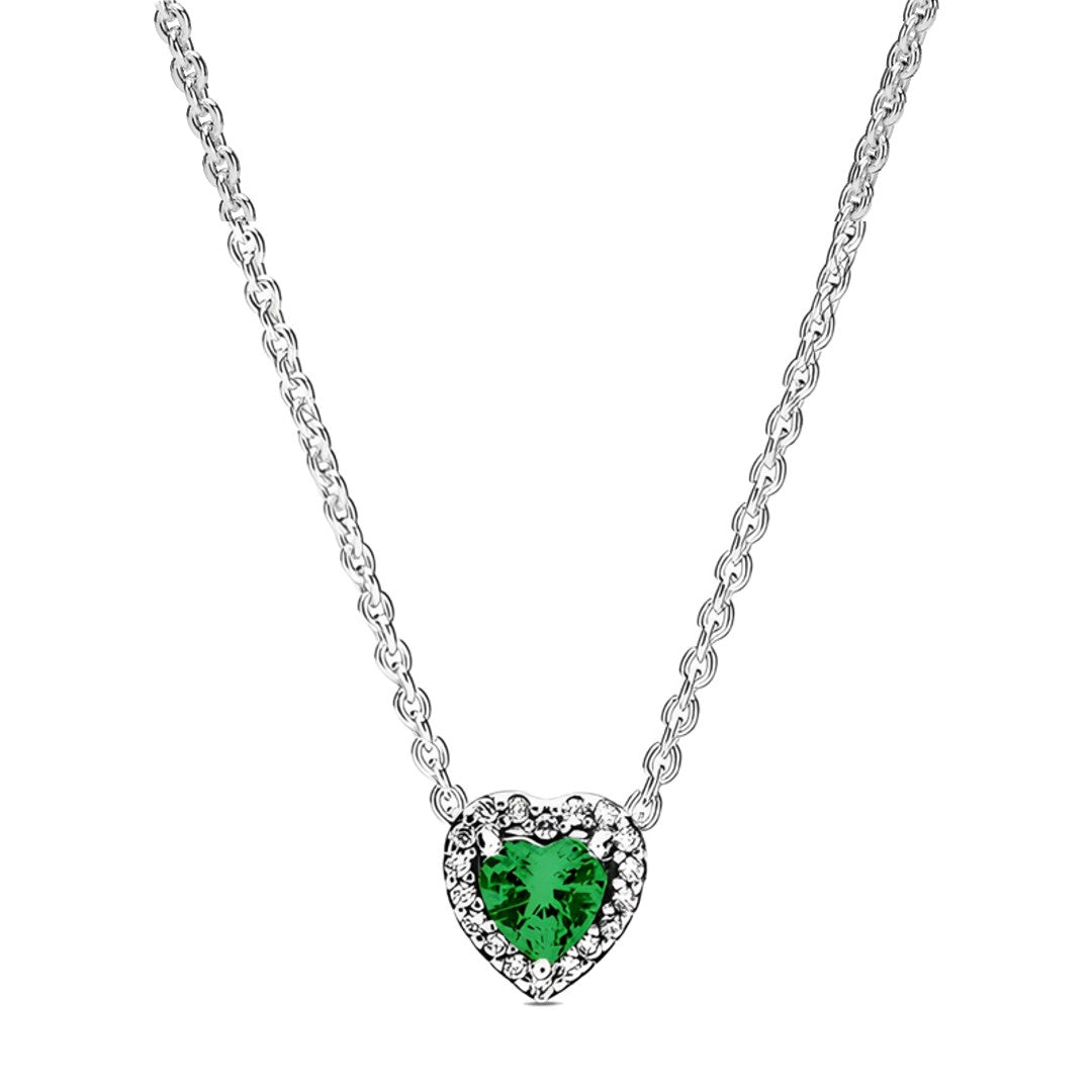 Collar Corazón Verde