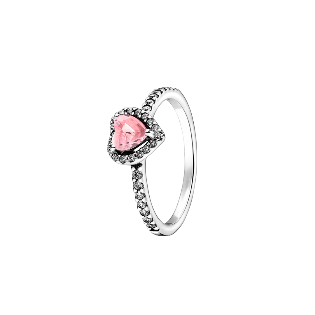 Anillo Corazón Rosa