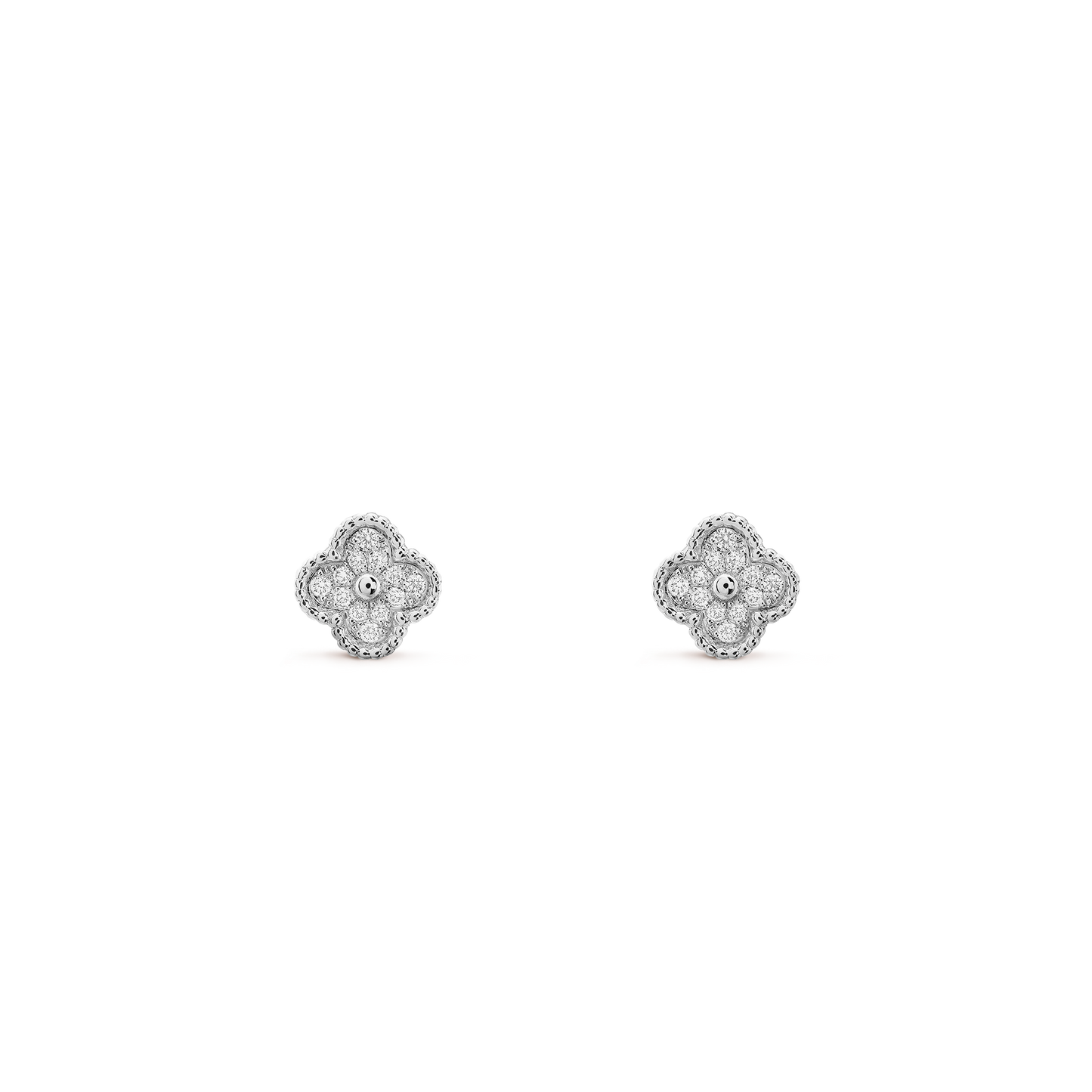 Pendientes Trébol Plata Pequeños