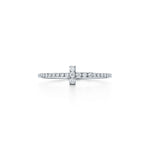 Anillo T Plateado Full Zirconias