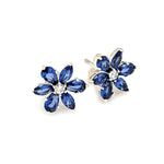 Pendientes Flor Azul
