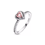 Anillo Corazón Rosa