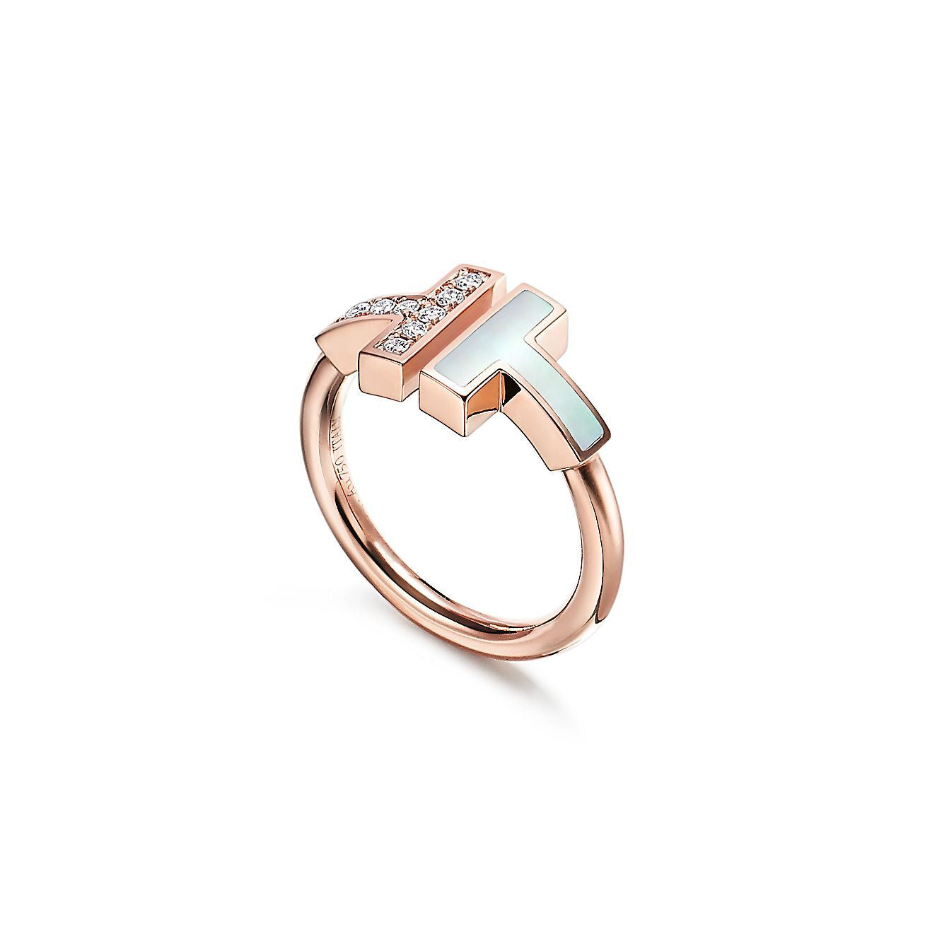 Anillo Rosado T Plateada