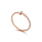 Anillo T Rosado Full Zirconias