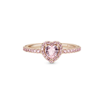 Anillo Rosado Corazón Rosa