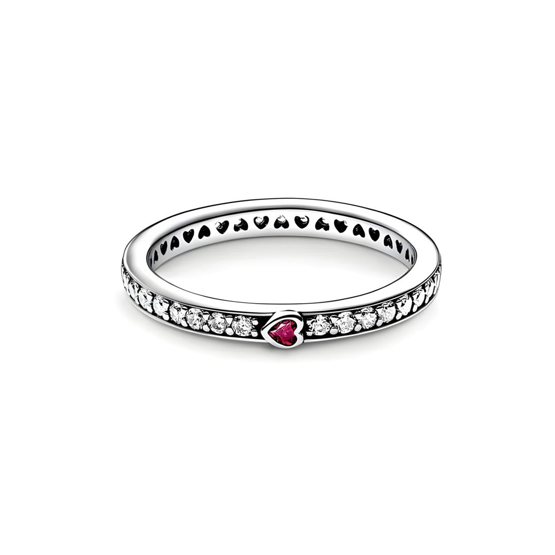 Anillo Corazón Rojo Pequeño