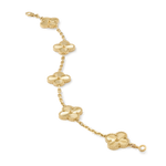 Pulsera Trébol Dorada Clásica