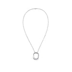 Collar Lock Grande Plateado