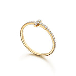 Anillo T Dorado Full Zirconias