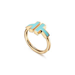 Anillo Dorado T Azul