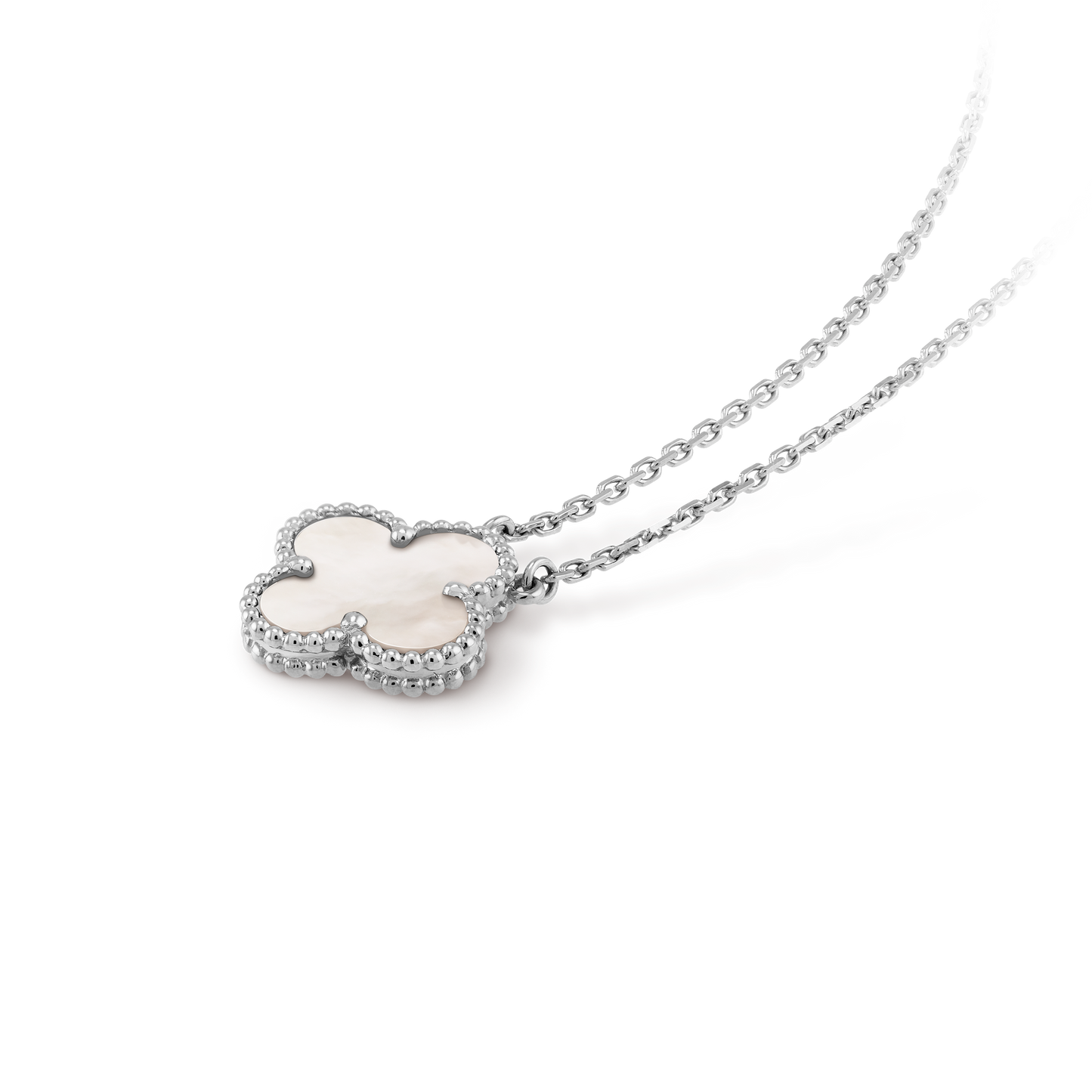 Collar Trébol Blanco