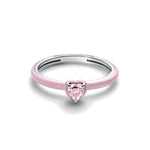 Anillo Rosa Corazón Rosa