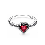 Anillo Corazón Rojo