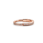 Anillo Lock Rosado Full Zirconias