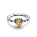 Anillo Corazón Amarillo