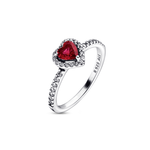 Anillo Corazón Rojo