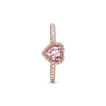 Anillo Rosado Corazón Rosa
