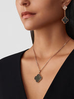 Pendientes Trébol Colgantes Rosado