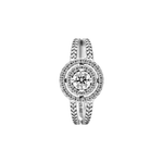 Anillo Clásico Doble Full Zirconias