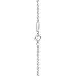 Collar Eslabon Plateado Vertical