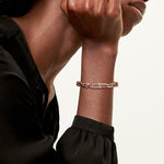 Pulsera Full Eslabones Rosados y Zirconias
