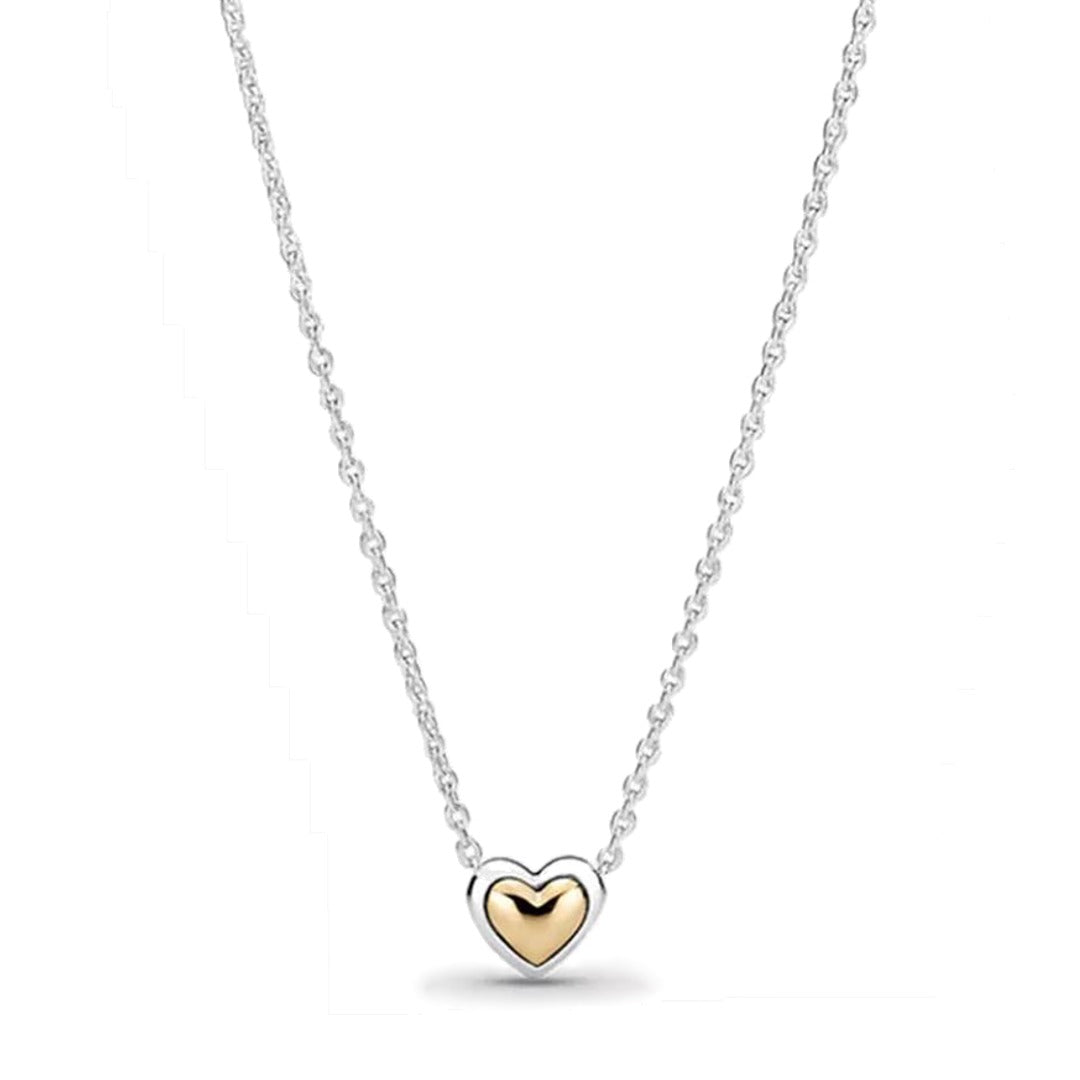 Collar Clásico Corazón Dorado