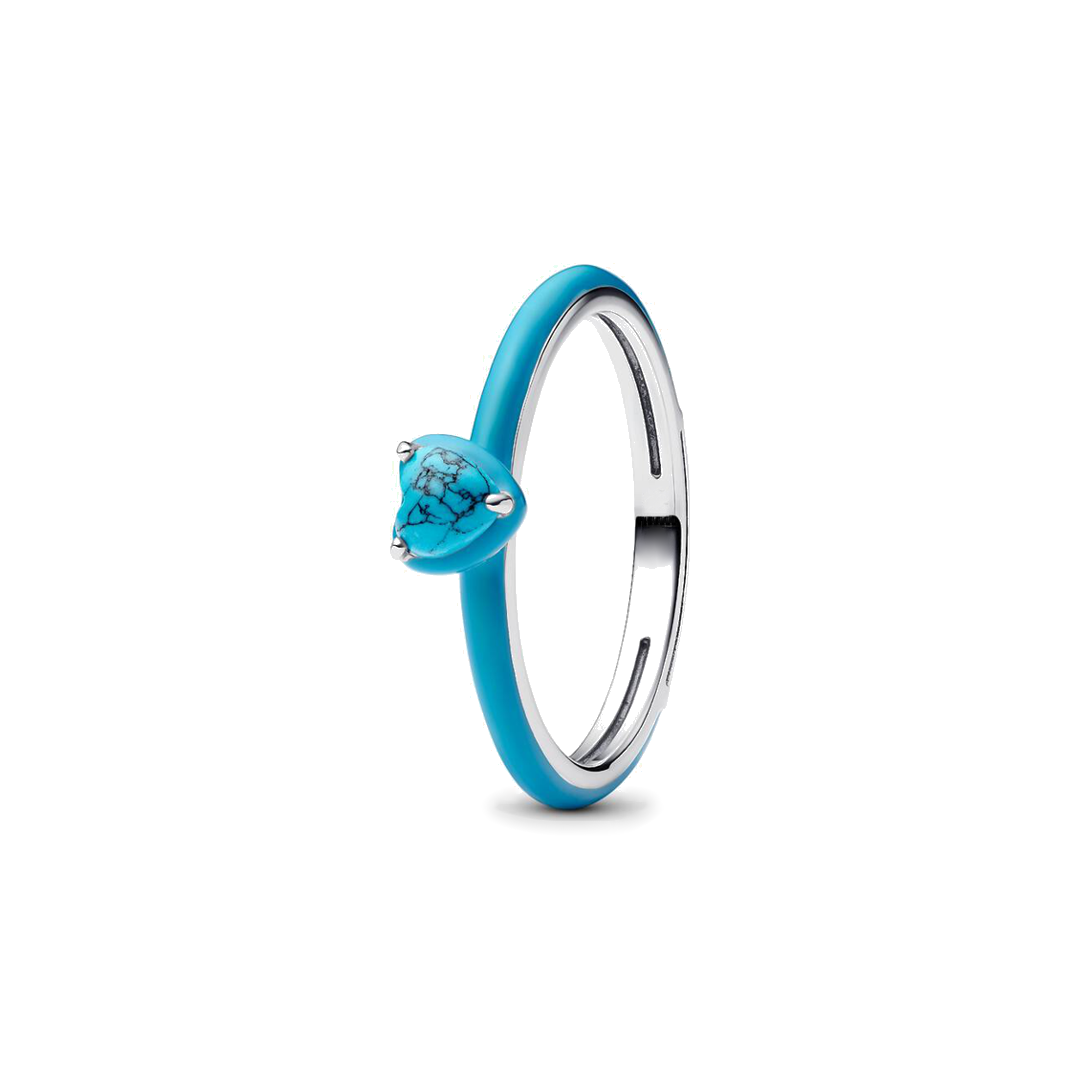 Anillo Turquesa de Corazón