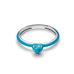 Anillo Turquesa de Corazón