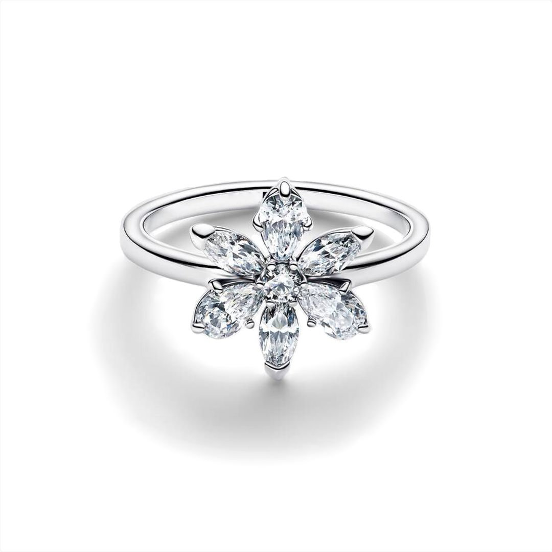 Anillo Flor Brillante