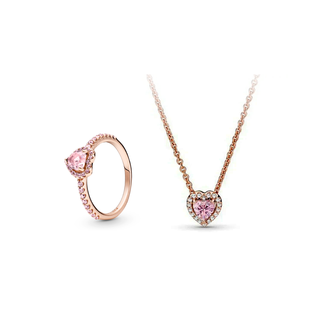 Kit 2 en 1 Rosado Corazón Rosa