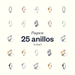 Paquete 25 anillos PND (a elegir)