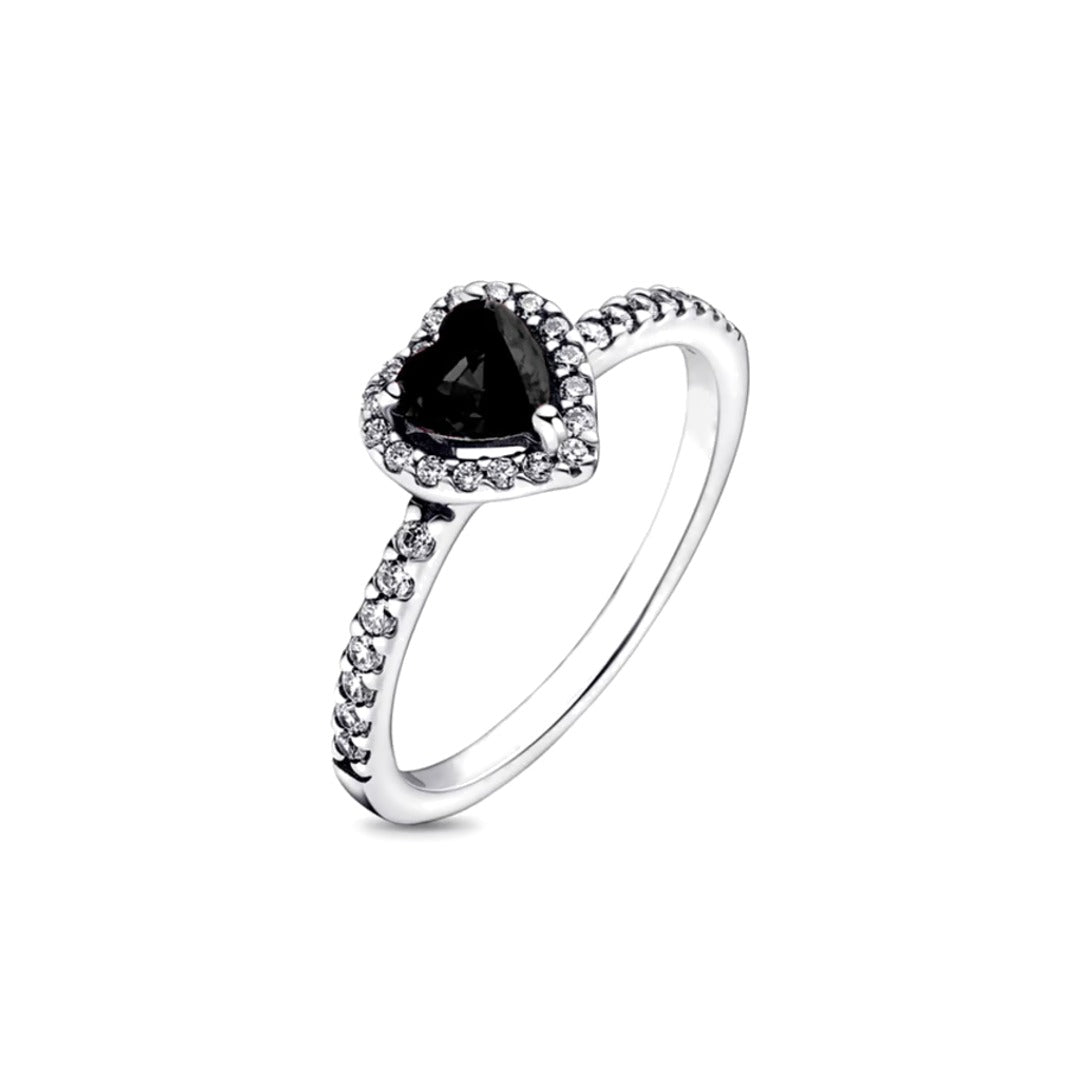Anillo Corazón Negro