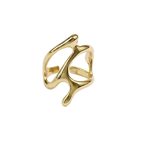 Anillo Abstracto Dorado