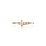 Anillo T Dorado Full Zirconias
