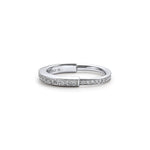 Anillo Lock Plateado Full Zirconias