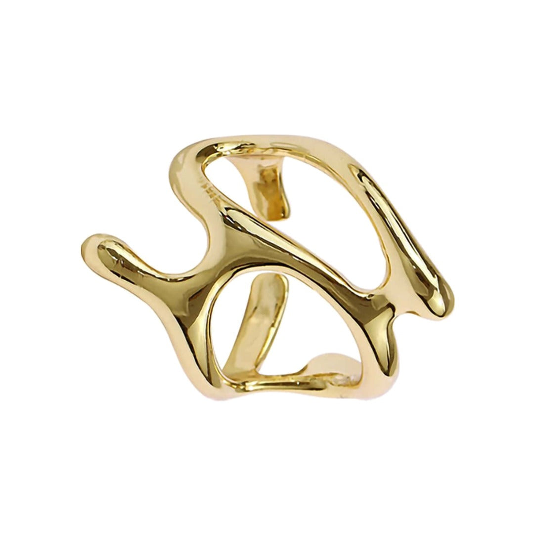 Anillo Abstracto Dorado